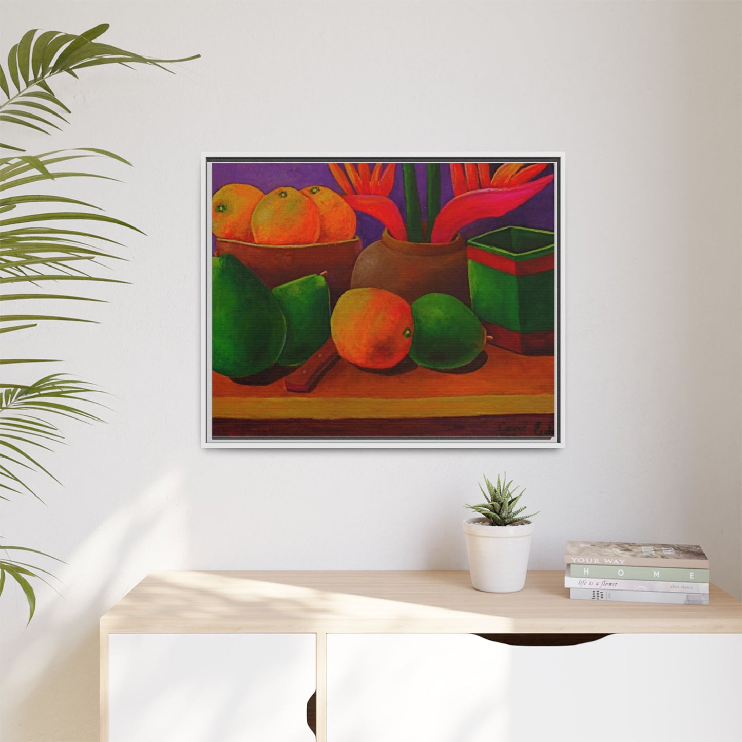 Canvas Wall Art - Tropical Fruits Design