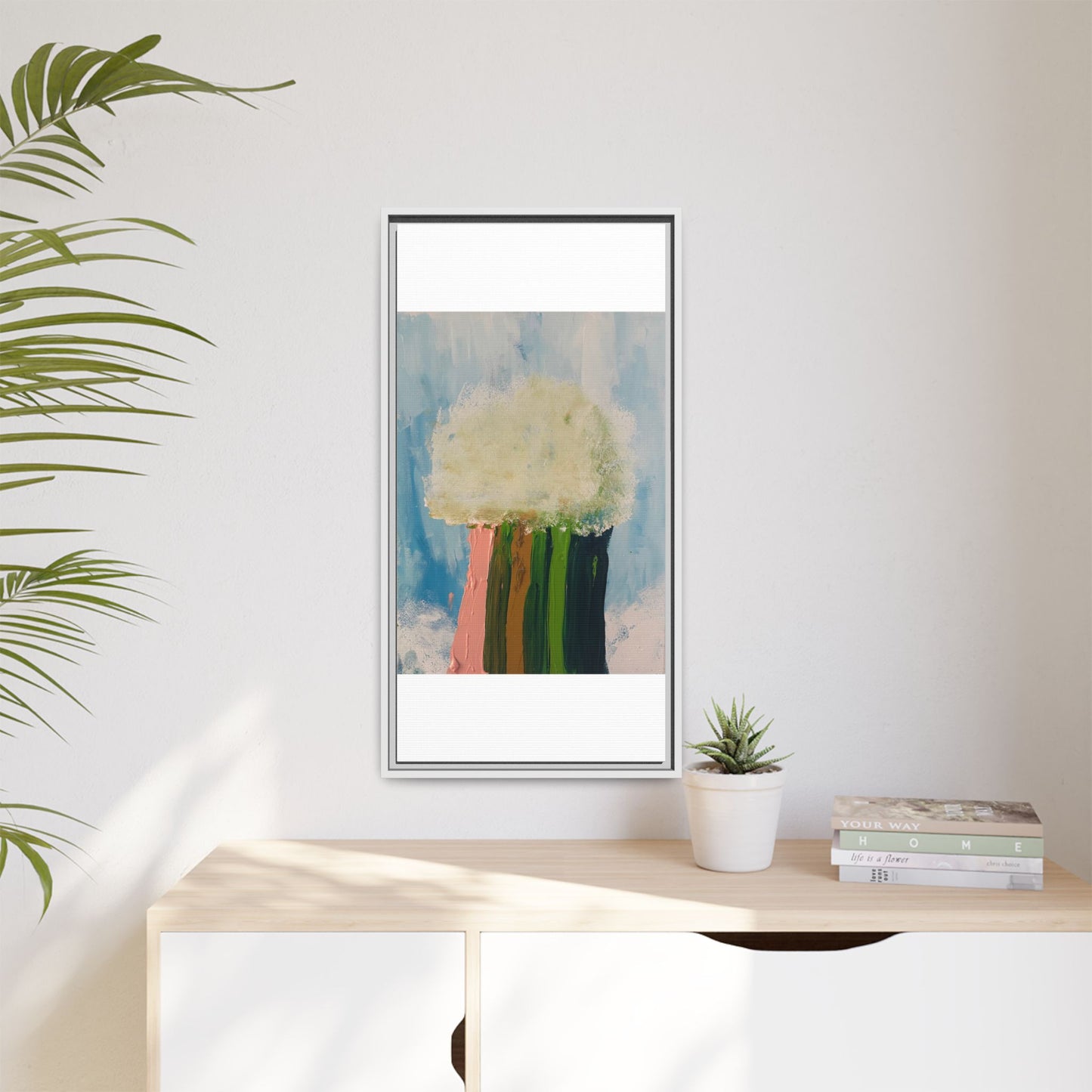 Canvas Wall Art - Cloud Dropping Rainbow