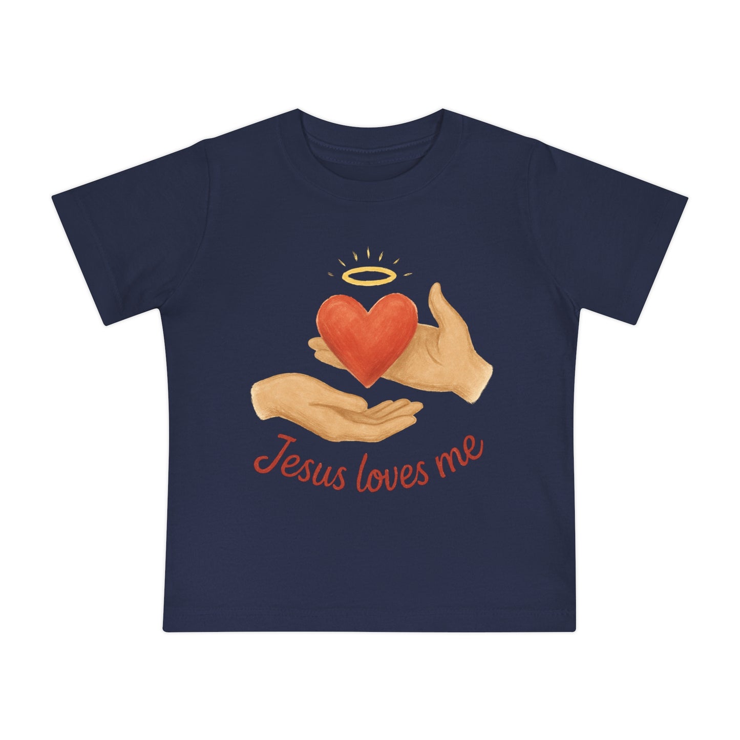 Children's Faith-Themed Tee, Baby Short Sleeve T-Shirt: Cute Jesus Loves Me Shirt, Toddler Gift, Baby Shower, Christian Apparel, Summer Wear