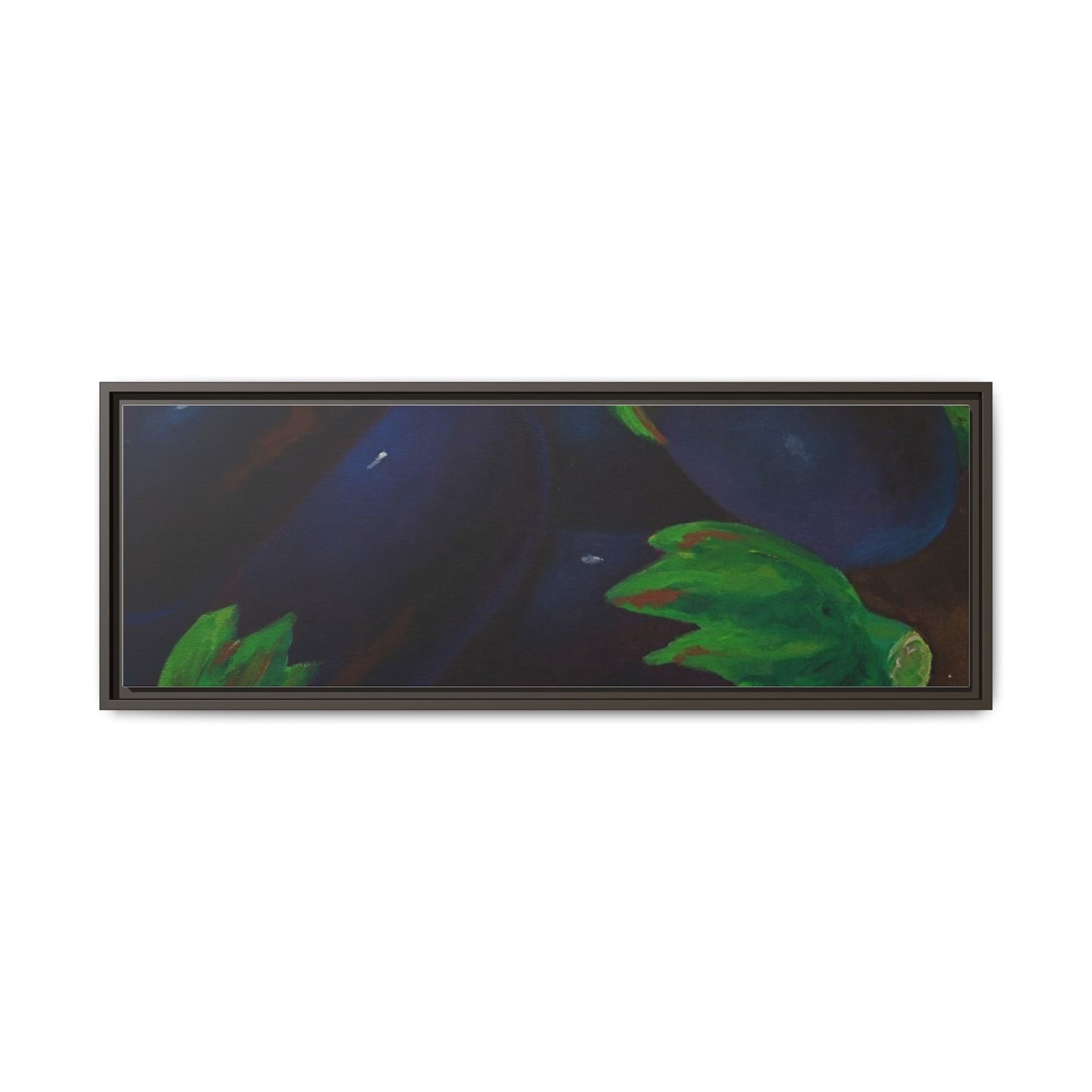 Canvas Wall Art - Tropical Eggplant Design