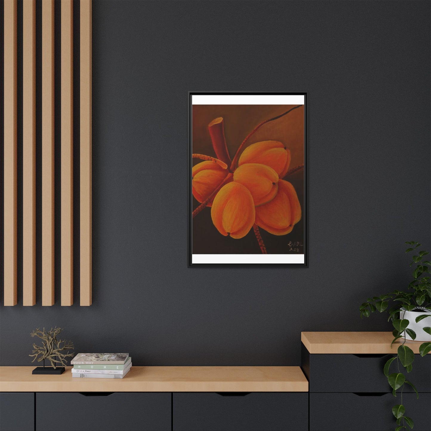 Matte Canvas, Framed (Multi-color)