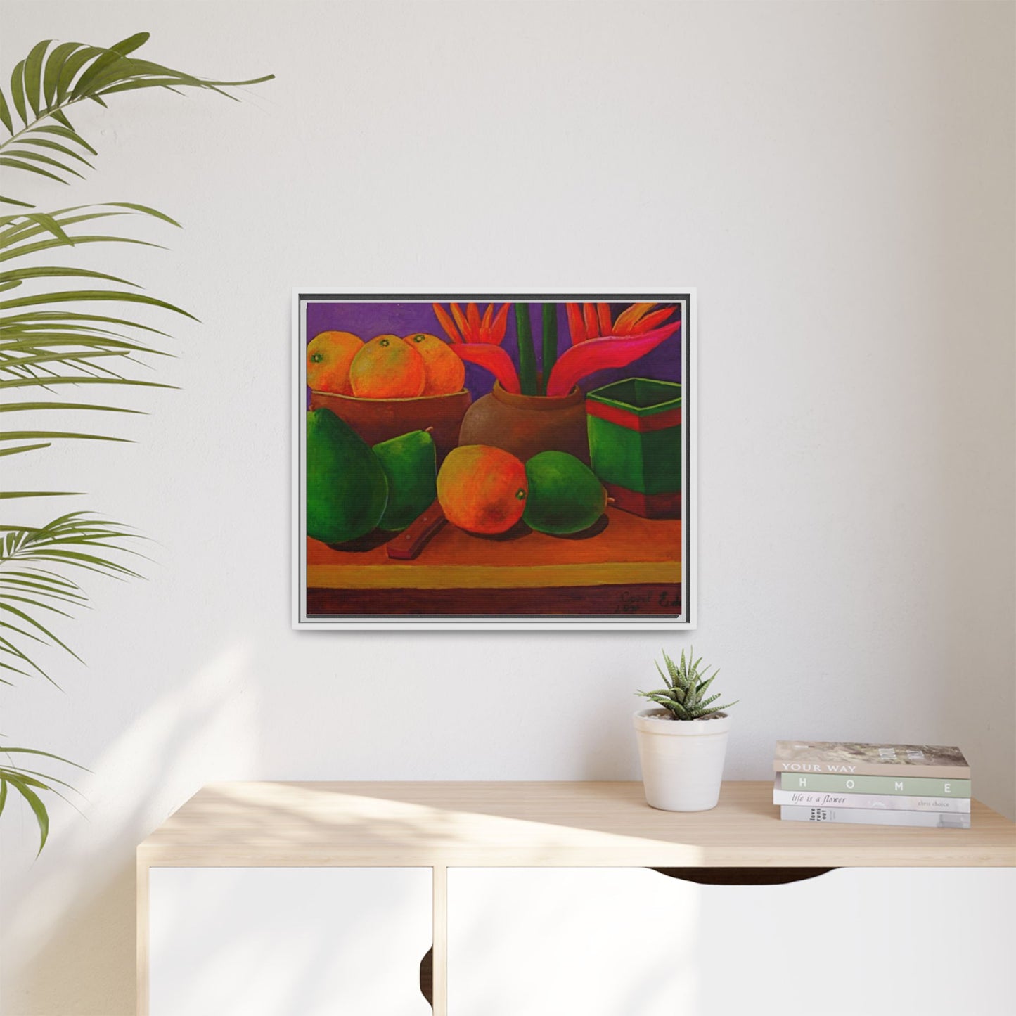 Canvas Wall Art - Tropical Fruits Design