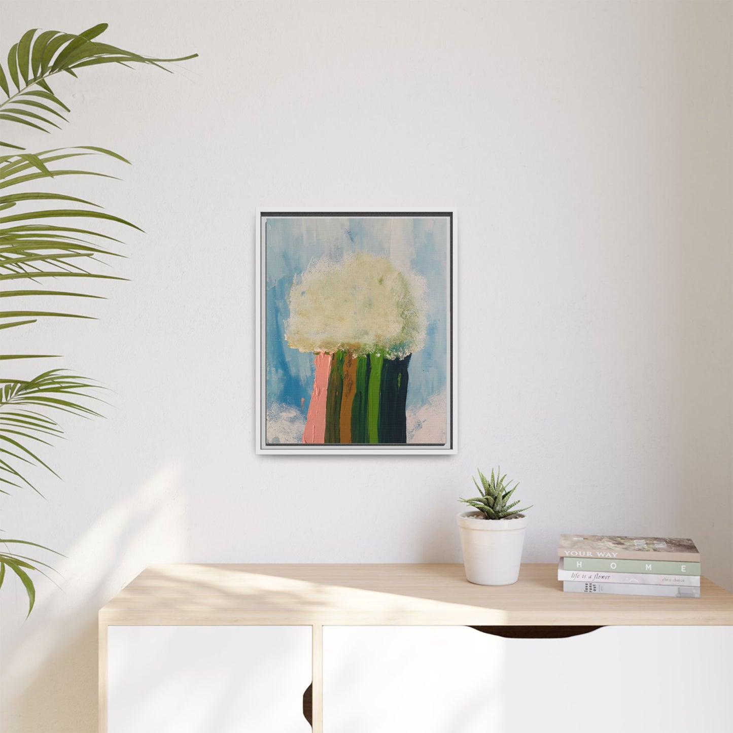 Canvas Wall Art - Cloud Dropping Rainbow