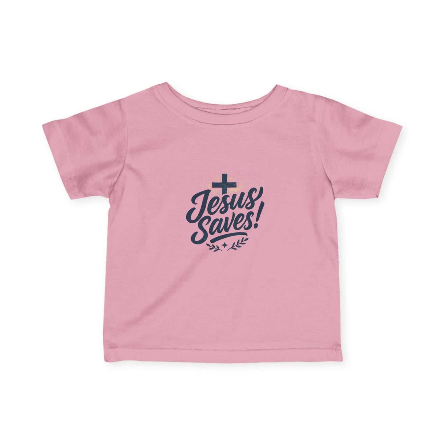 Jesus Saves! Infant Fine Jersey Tee - Cute Baby Christian Shirt, Toddler Faith Tee, Baby Gift, Easter Outfit, Religious Babywear