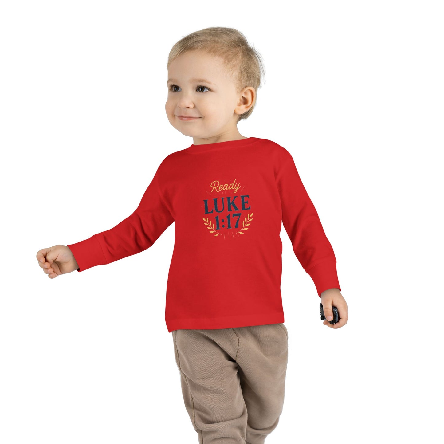 Religious Toddler Long Sleeve Tee - READY FOR THE LORD