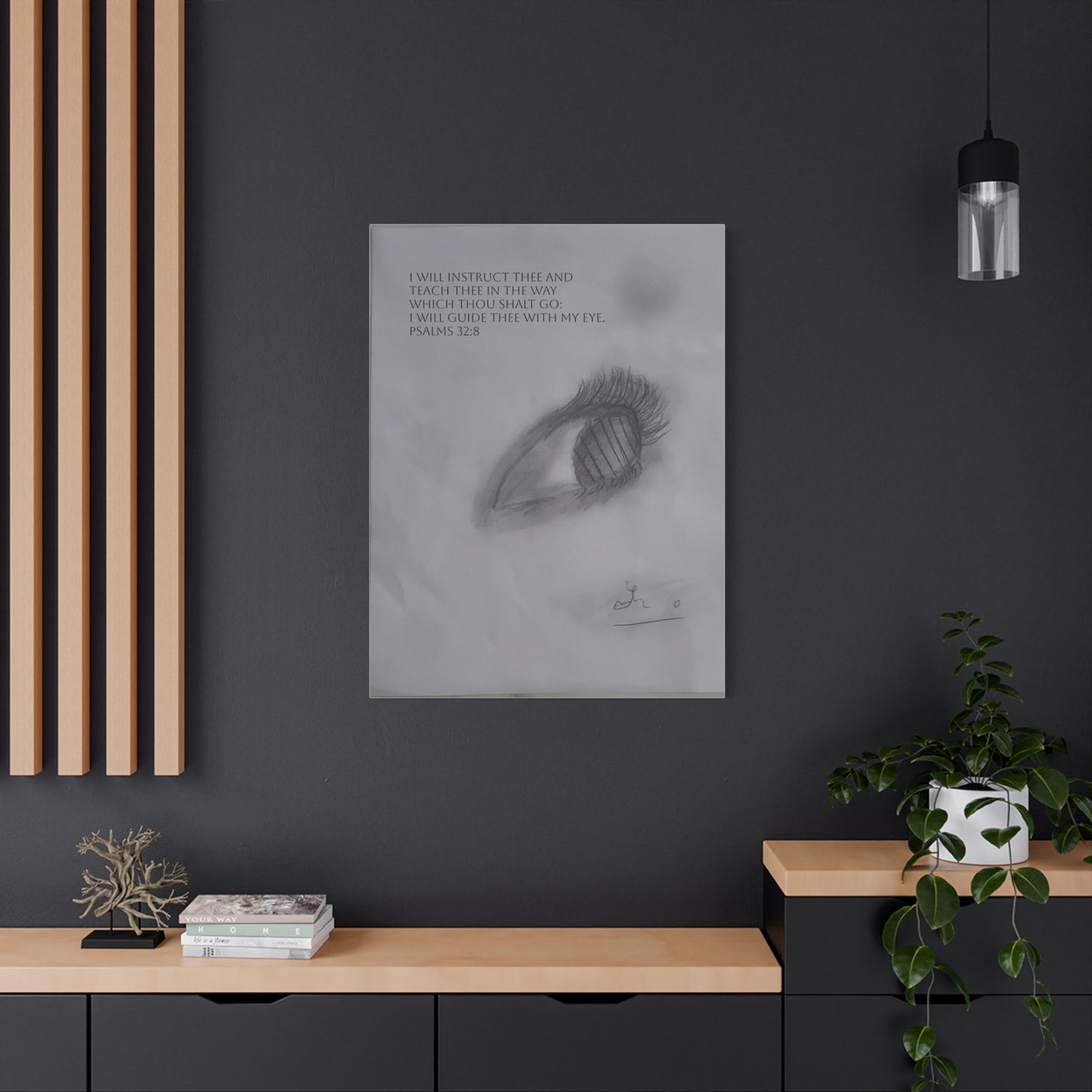 Canvas Wall Art - Jesus is Watching on Us
