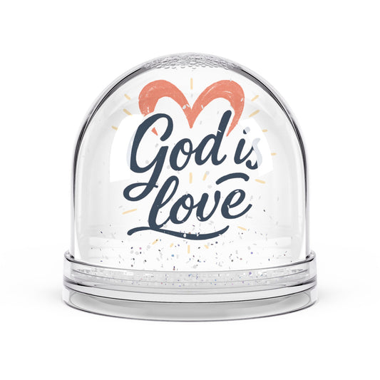 God is Love Snow Globe, Religious Home Decor, Heartwarming Gift, Keepsake for Weddings, Christian Holidays, Decoration