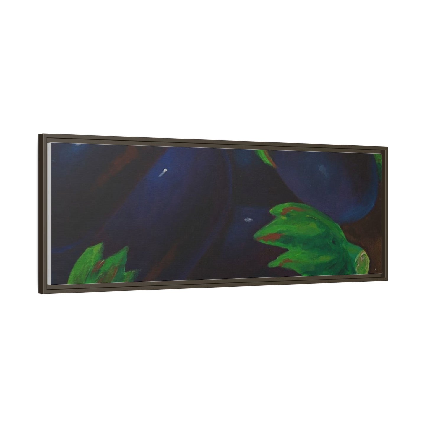 Canvas Wall Art - Tropical Eggplant Design