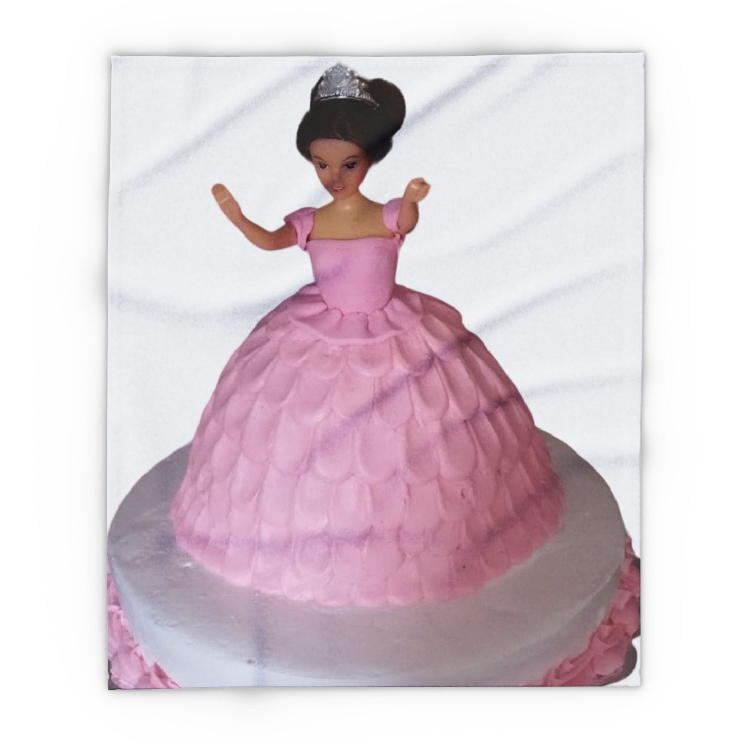 Arctic Fleece Blanket - Barbie Cake Design