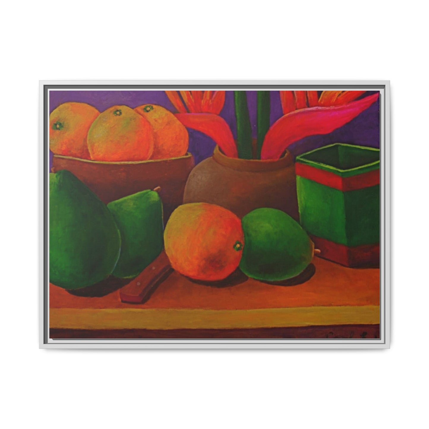 Canvas Wall Art - Tropical Fruits Design
