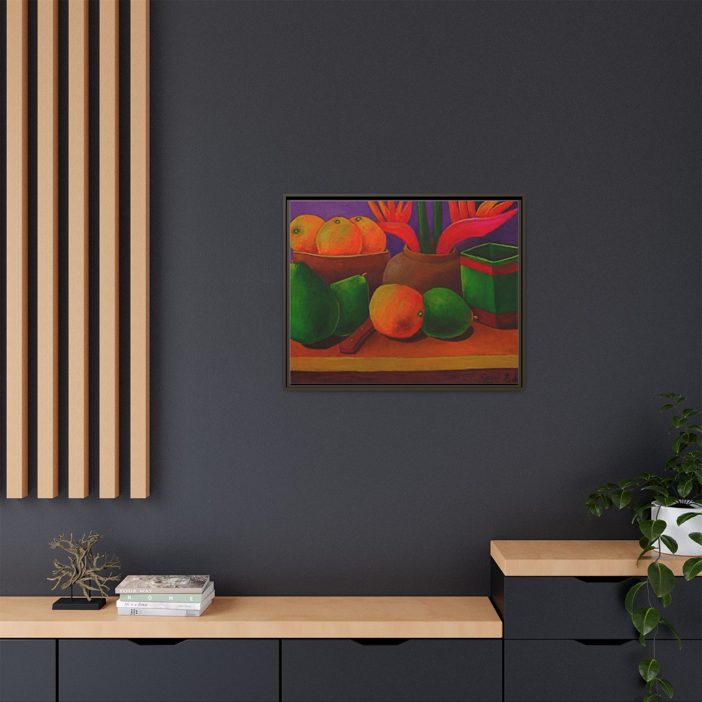 Canvas Wall Art - Tropical Fruits Design