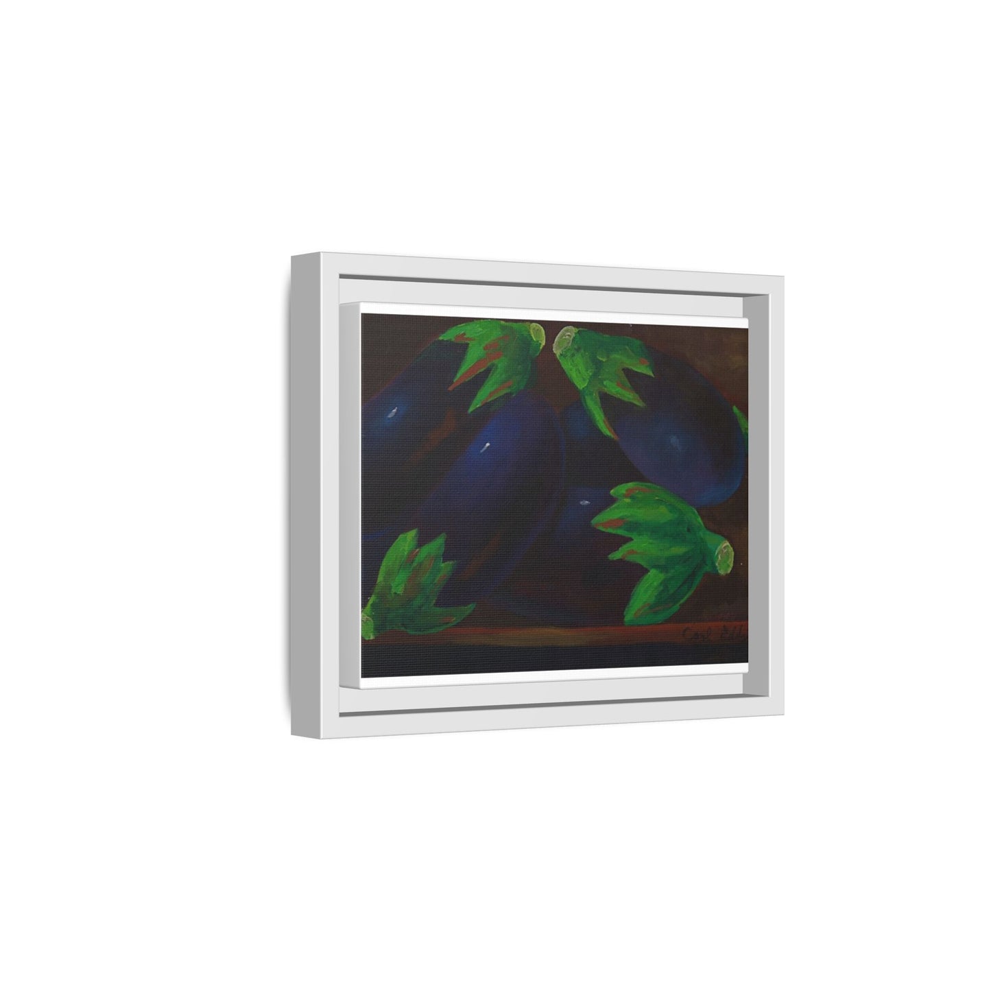 Canvas Wall Art - Tropical Eggplant Design