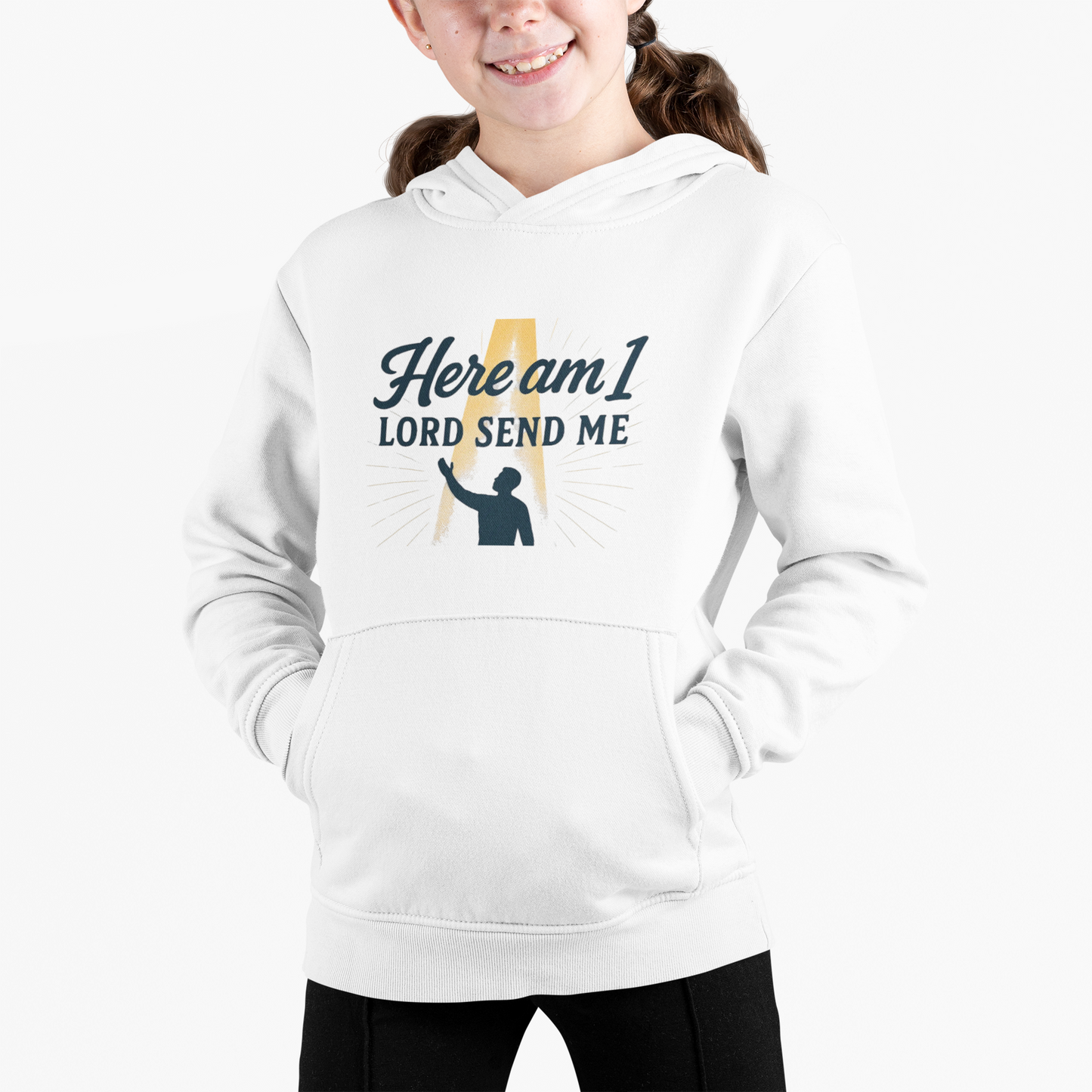 Christian Sweatshirt 'Here I am, Lord, send me'