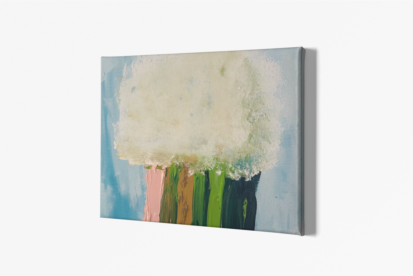 Canvas Wall Art - Cloud Dropping Rainbow