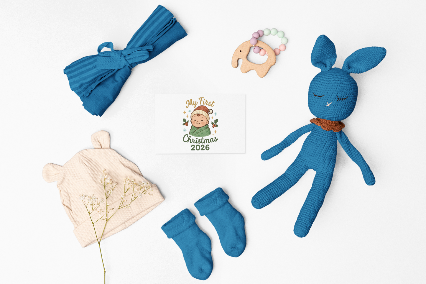 Baby Bodysuit — "My First Christmas 2026" Cute Holiday Infant Onesie