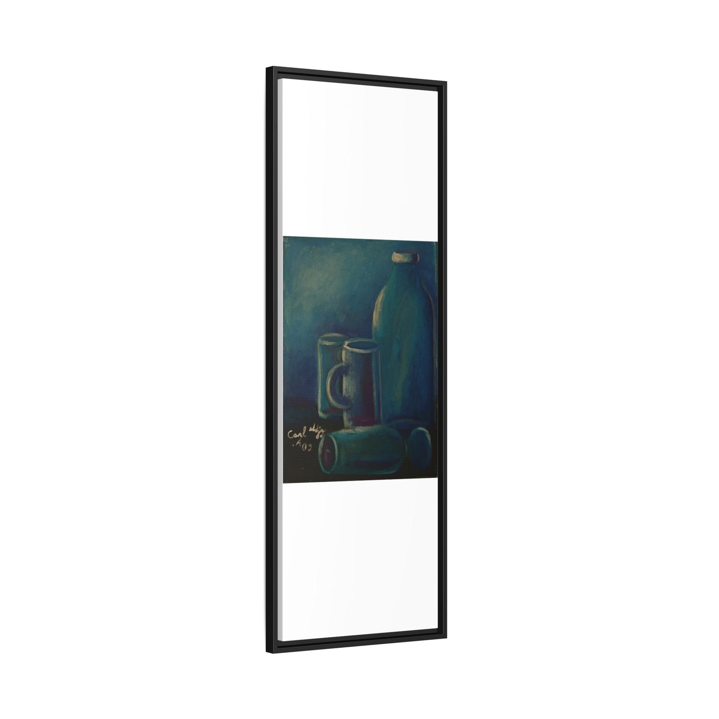 Canvas Wall Art Bottle and Glass