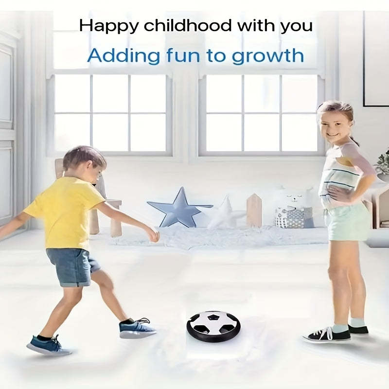 Indoor Hover Soccer Ball – LED Light-Up Air Cushion Floating Toy