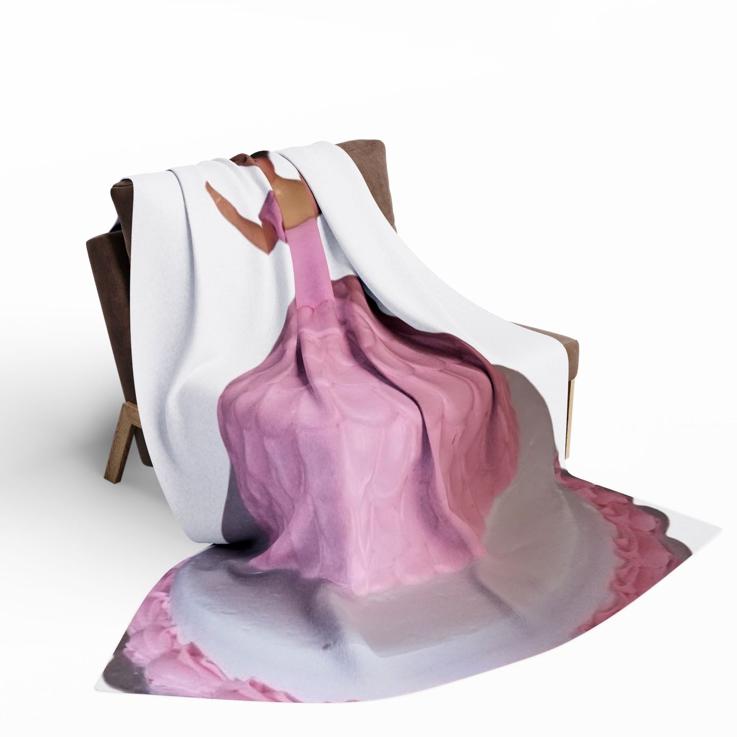 Arctic Fleece Blanket - Barbie Cake Design