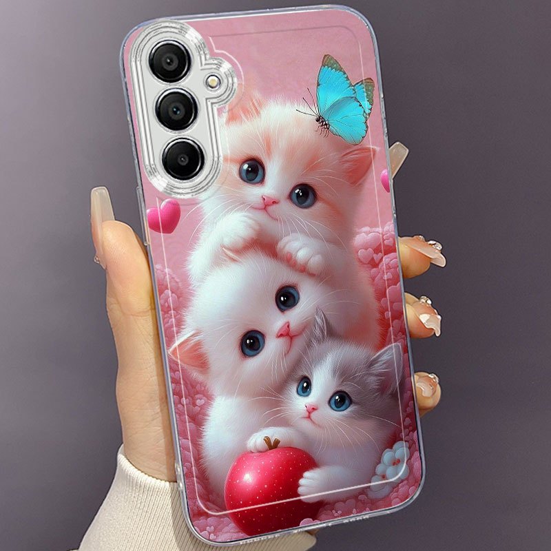 Cute Kittens Mobile Phone Case for Samsung Galaxy A/S Series