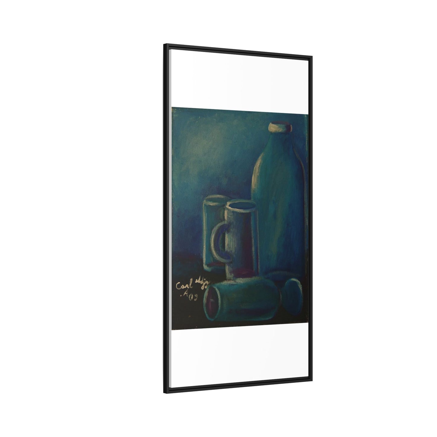 Canvas Wall Art Bottle and Glass