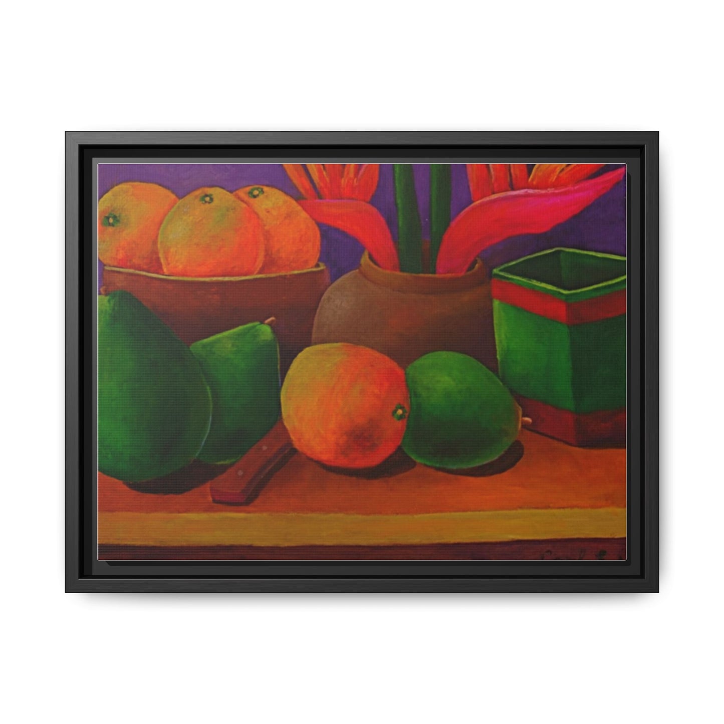 Canvas Wall Art - Tropical Fruits Design