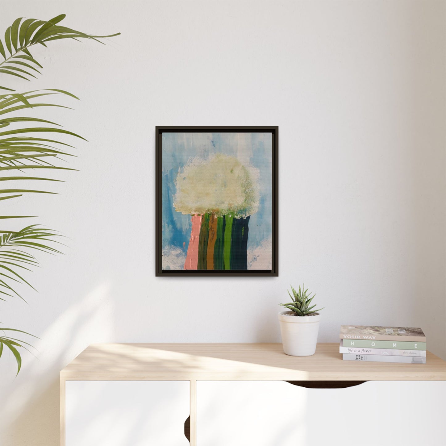 Canvas Wall Art - Cloud Dropping Rainbow