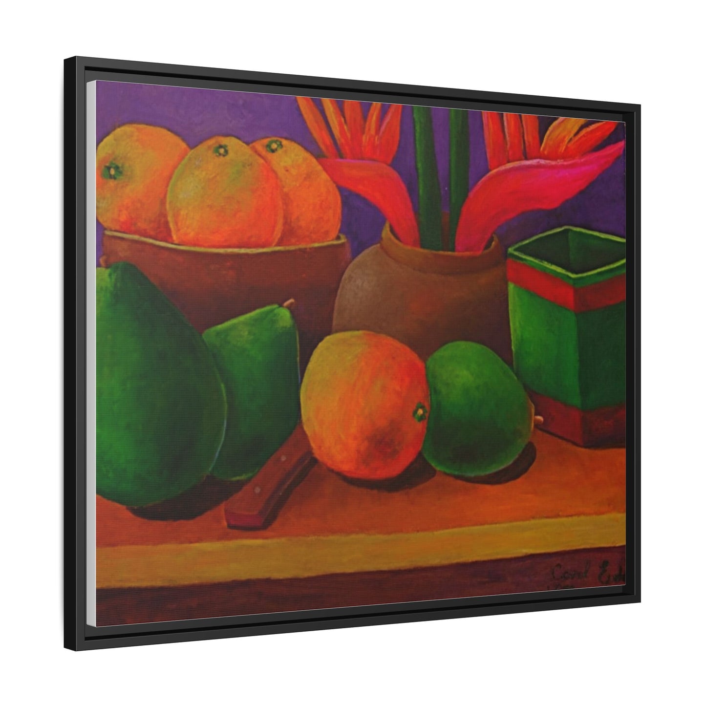 Canvas Wall Art - Tropical Fruits Design