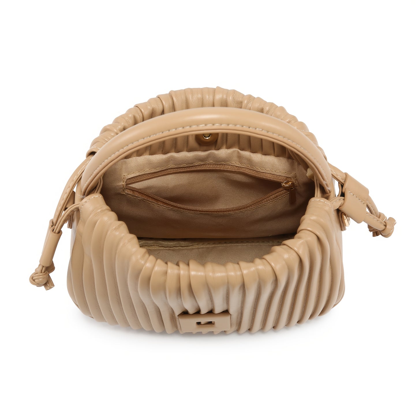 The Terilte Women'S Drawstring Bucket Bag Is a Pleated Handbag That Can Also Be Used As a Crossbody Bag. It Features a Detachable Shoulder Strap, Allowing for Easy Transitions Between a Handbag, Shoulder Bag, And Crossbody Ba