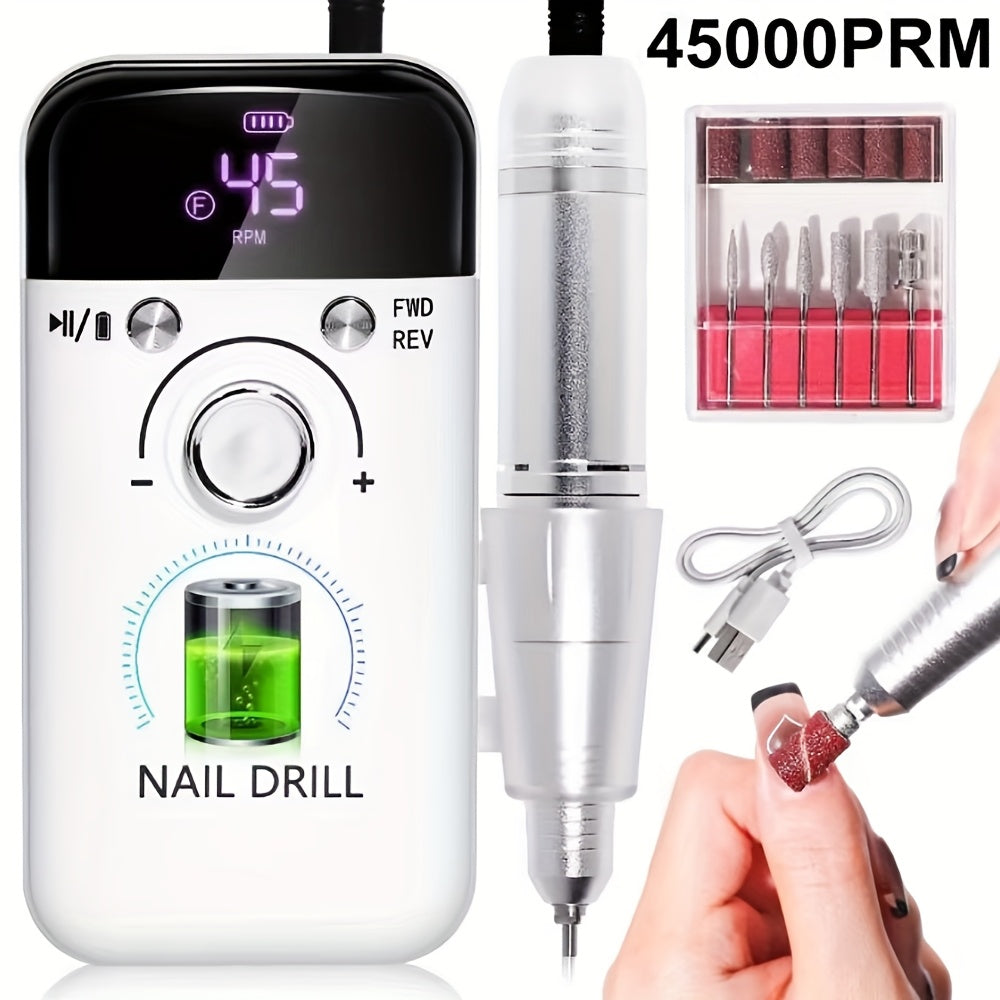 Professional Electric Nail Drill Machine (45000RPM)