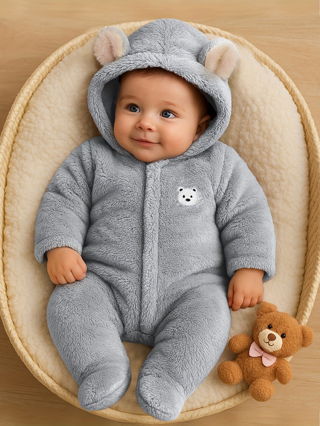 Thickened Warm Baby Boy Romper (0-9M)