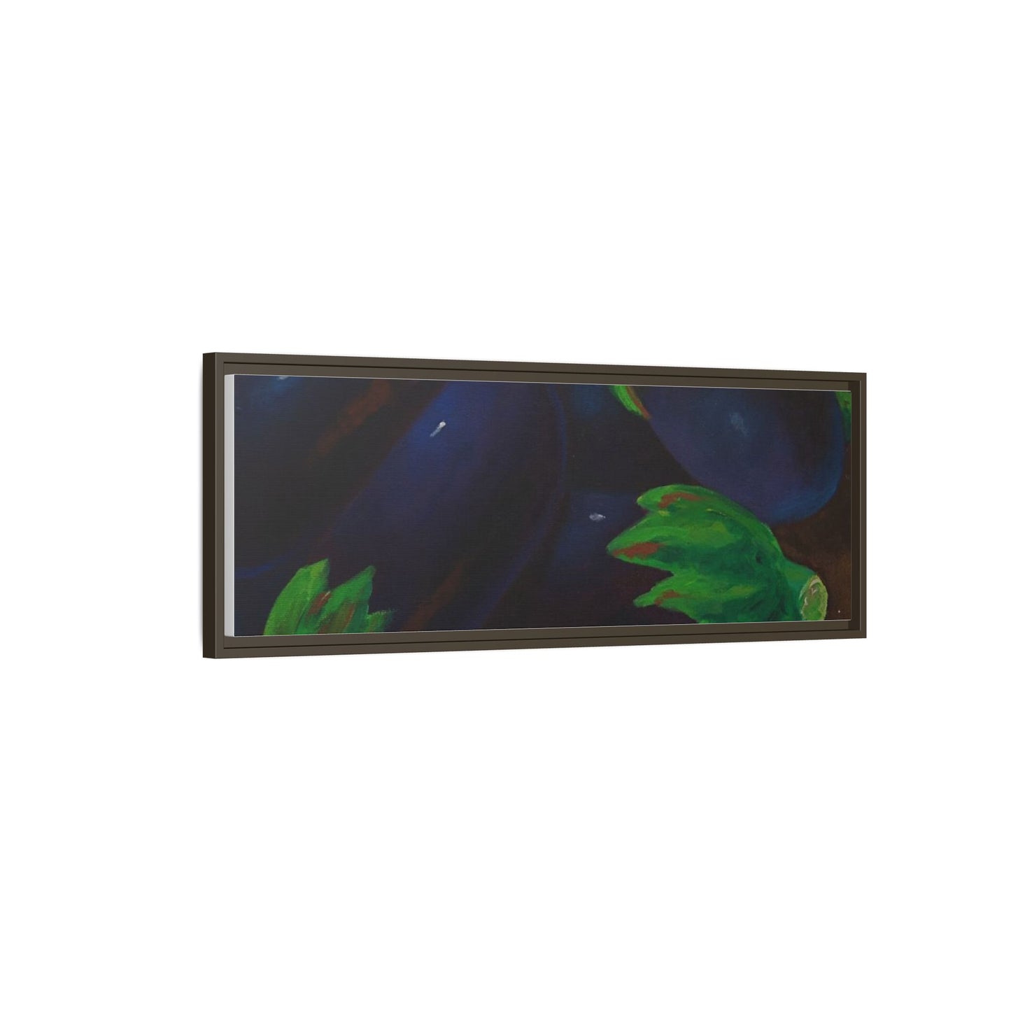 Canvas Wall Art - Tropical Eggplant Design