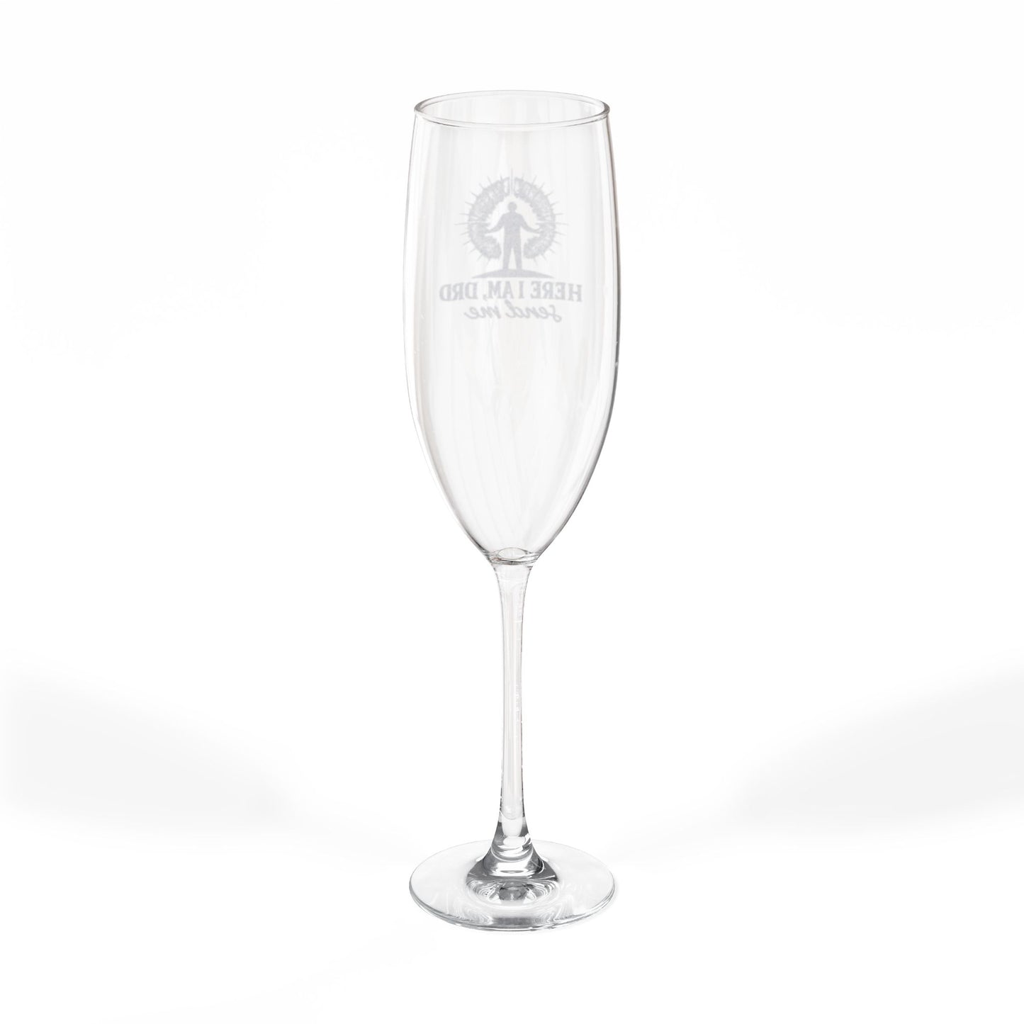 Engraved Champagne Glass