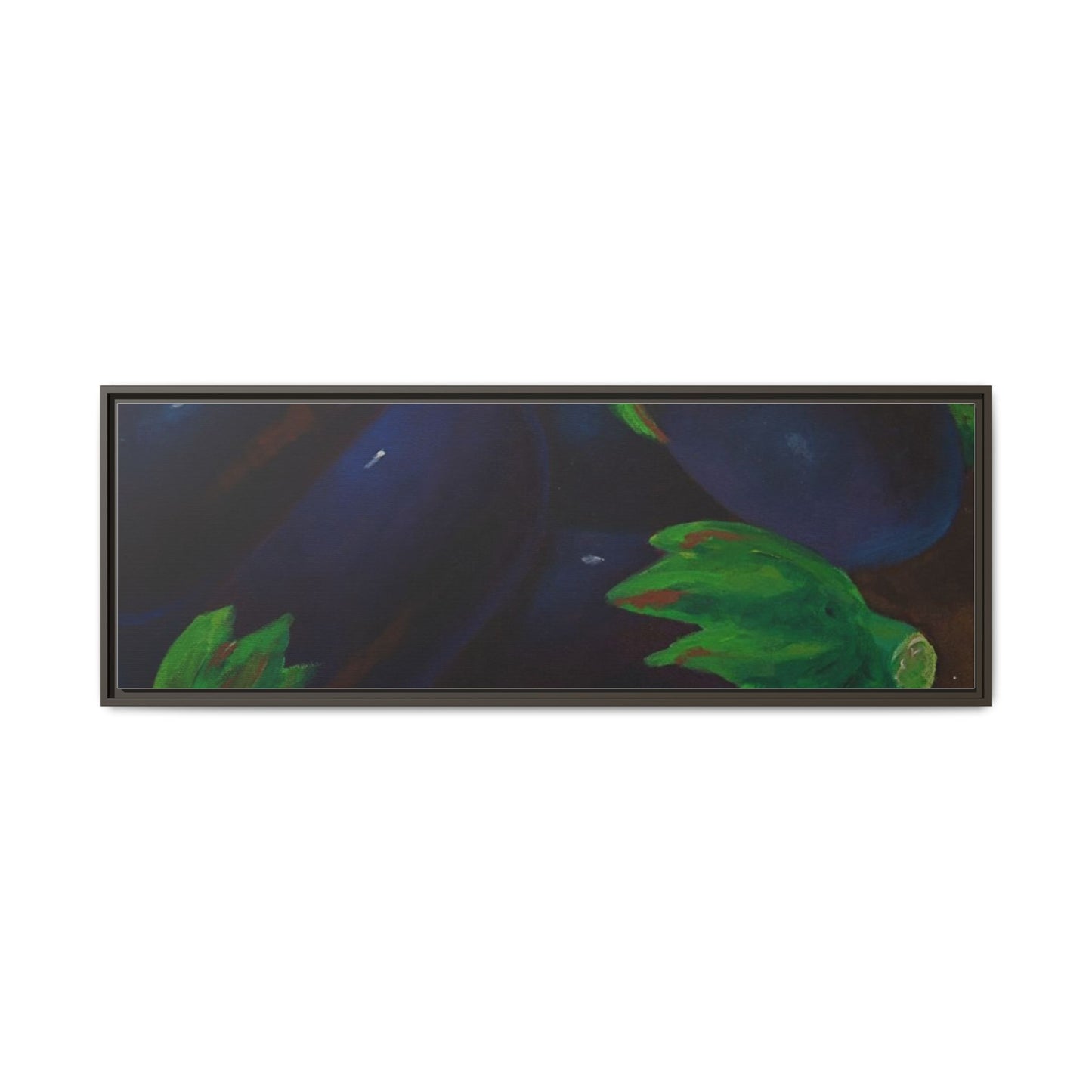 Canvas Wall Art - Tropical Eggplant Design