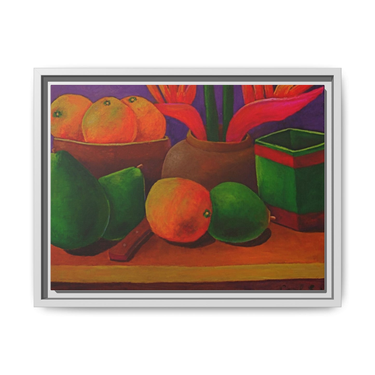 Canvas Wall Art - Tropical Fruits Design