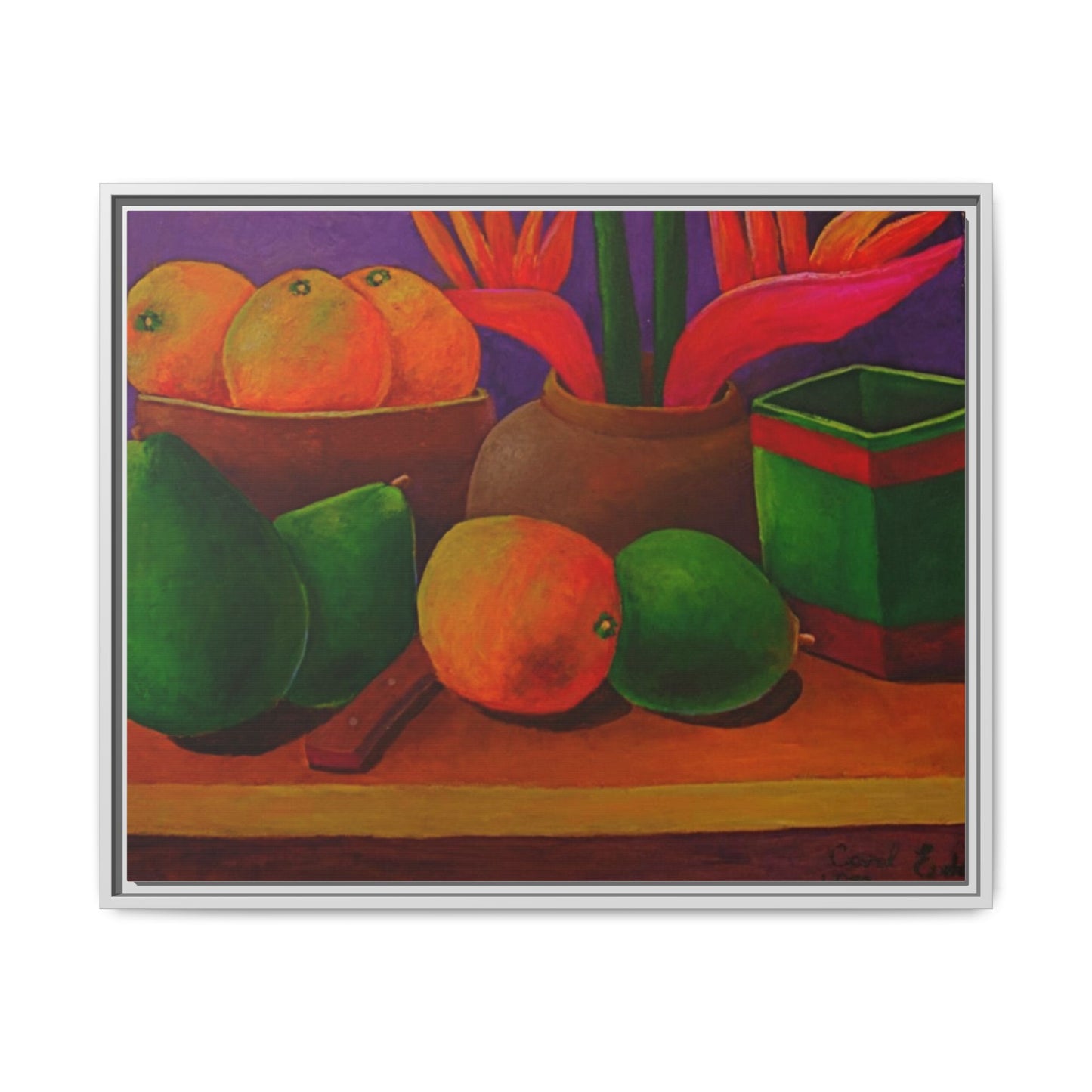 Canvas Wall Art - Tropical Fruits Design