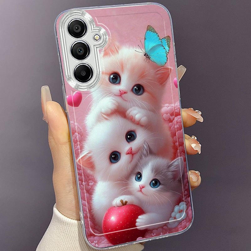 Cute Kittens Mobile Phone Case for Samsung Galaxy A/S Series
