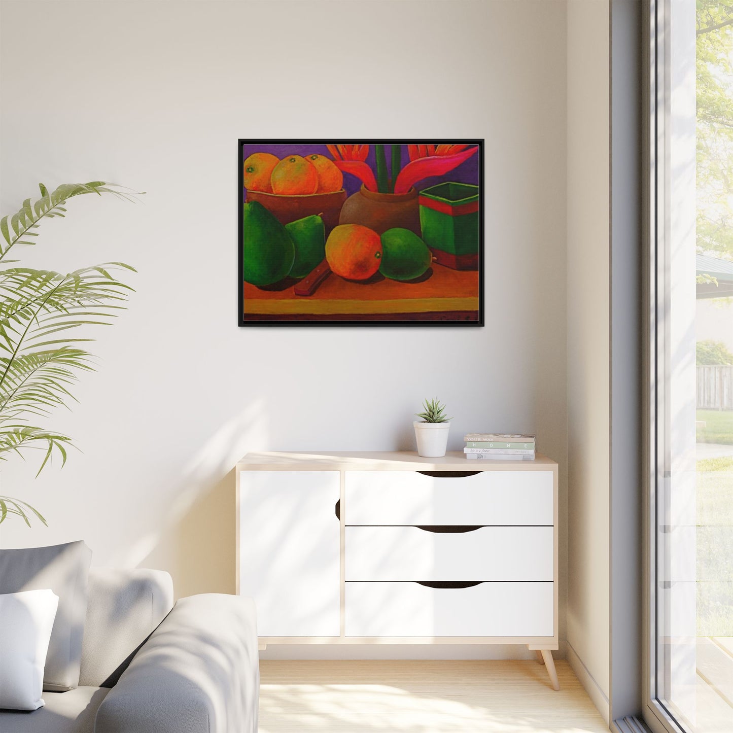Canvas Wall Art - Tropical Fruits Design