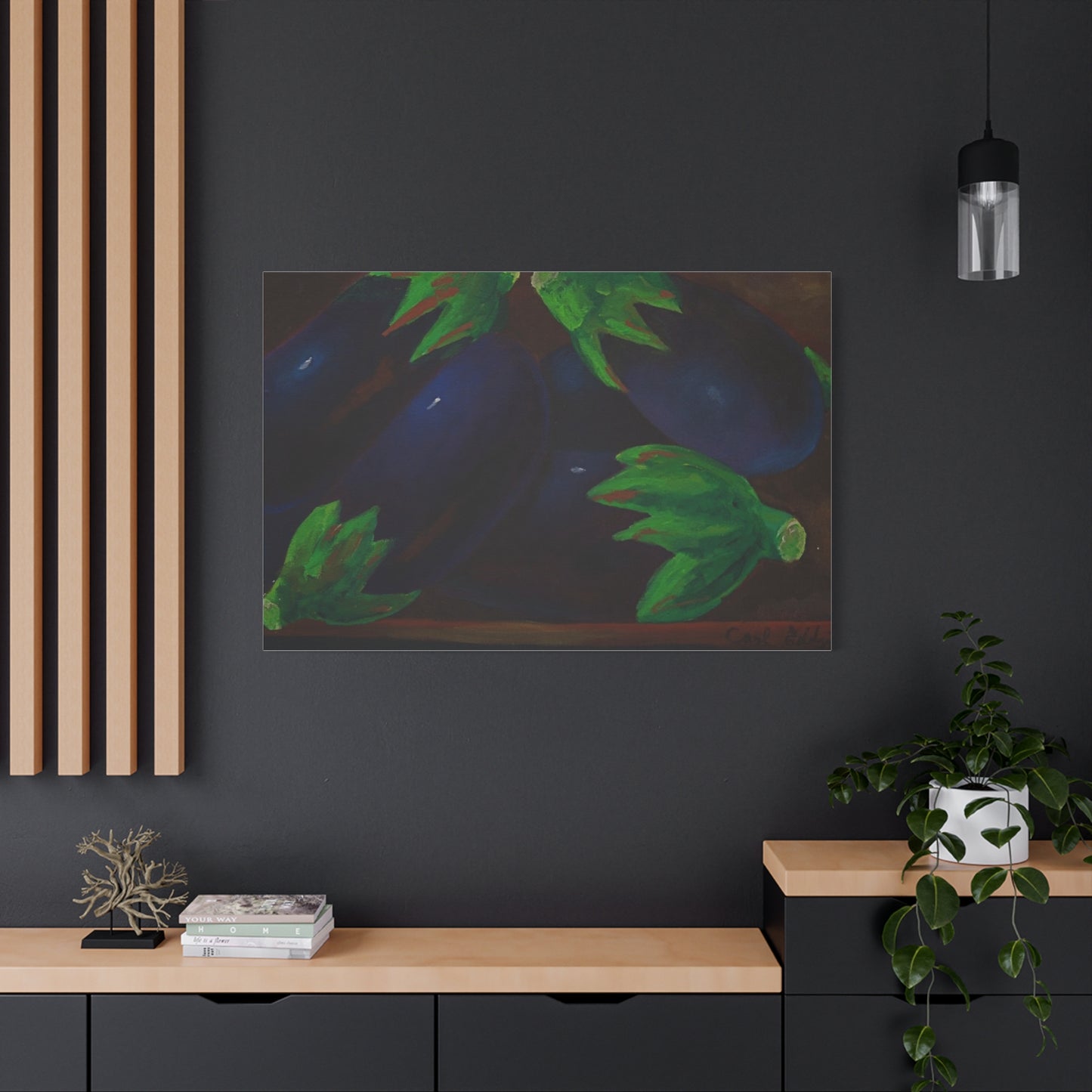 Canvas Print - Eggplant Design