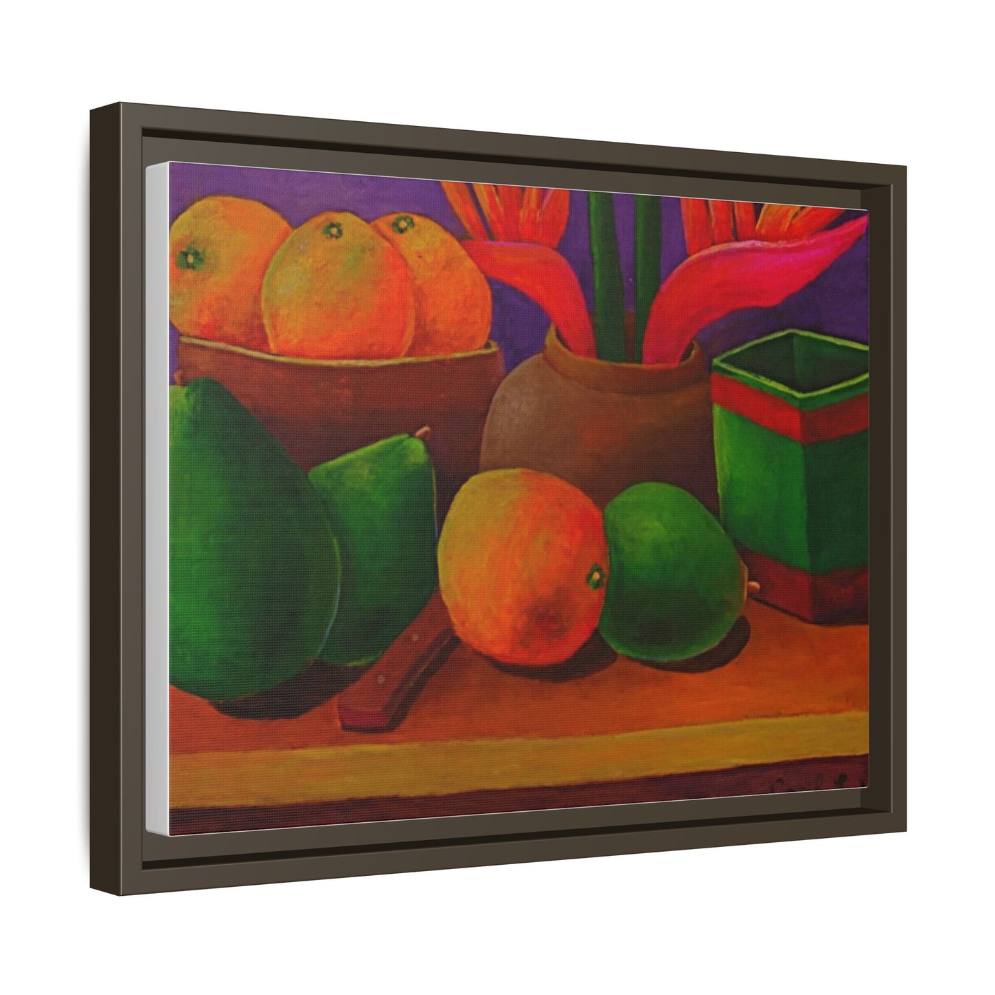 Canvas Wall Art - Tropical Fruits Design