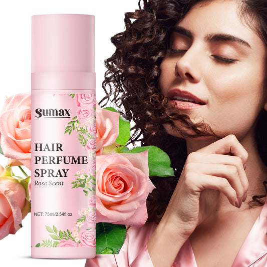 SUMAX Rose Hair Perfume Spray, Suitable for Hair and Body, Date, Work, Travel, Lasting 24 Hours, Enhance Your Charm, Attract the Opposite Sex-2.54oz, Unisex-adult, Liquid Form, Floral Scent, Normal Hair Type, Moisturizing Eff