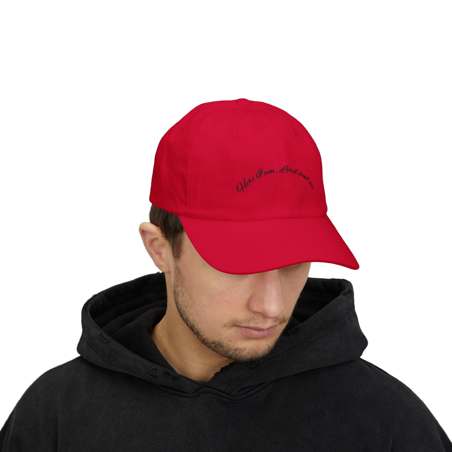Baseball Cap - 'Here I am, Lord, send me' Christian Message
