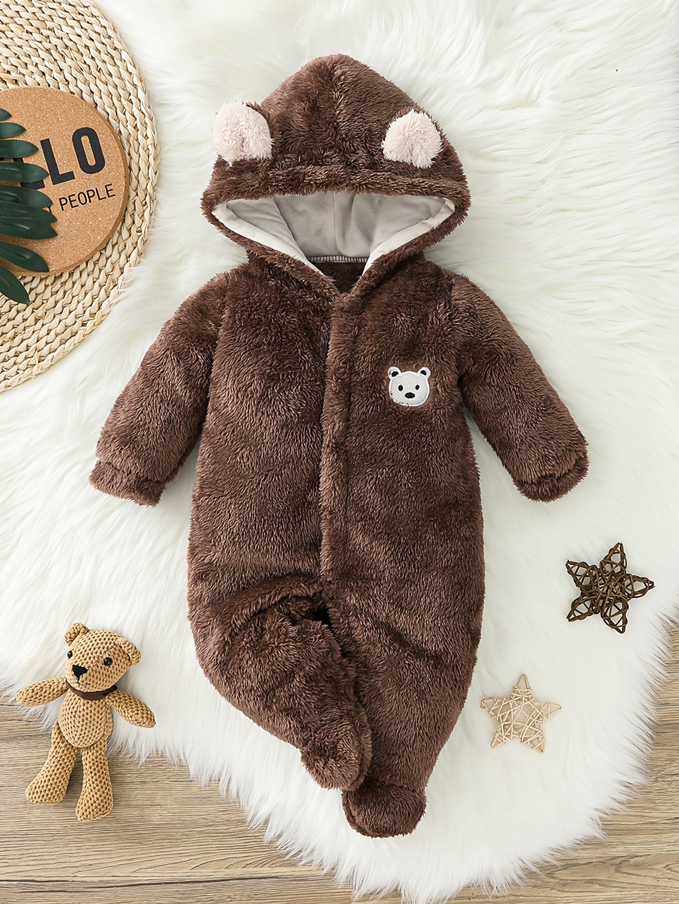 Thickened Warm Baby Boy Romper (0-9M)