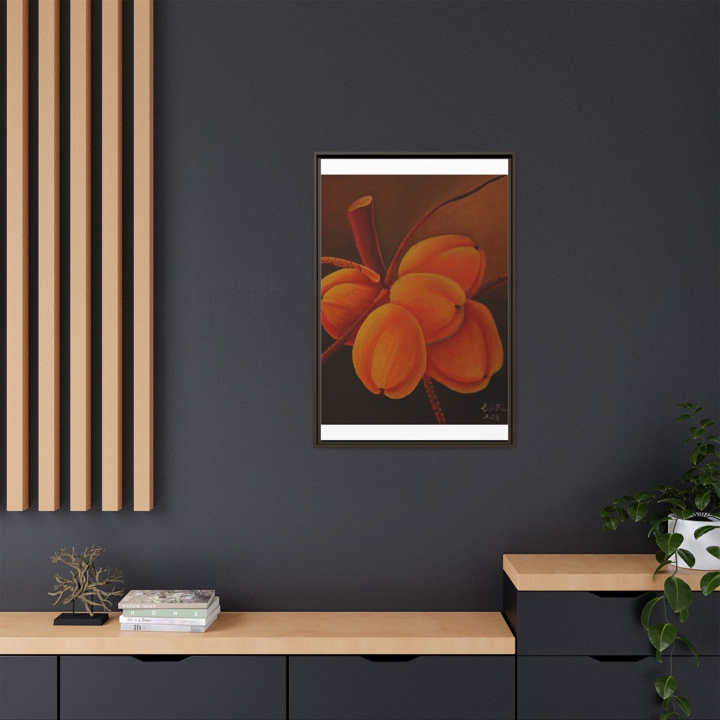 Matte Canvas, Framed (Multi-color)