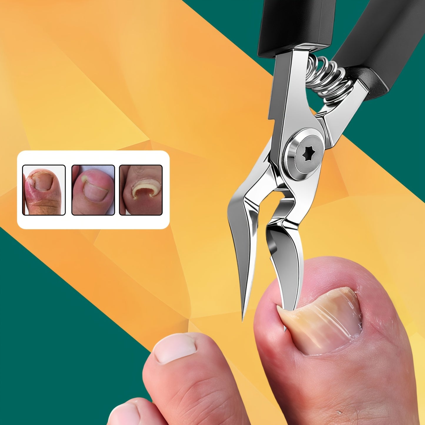 Professional Heavy-Duty Toenail Clippers for Thick & Ingrown Nails