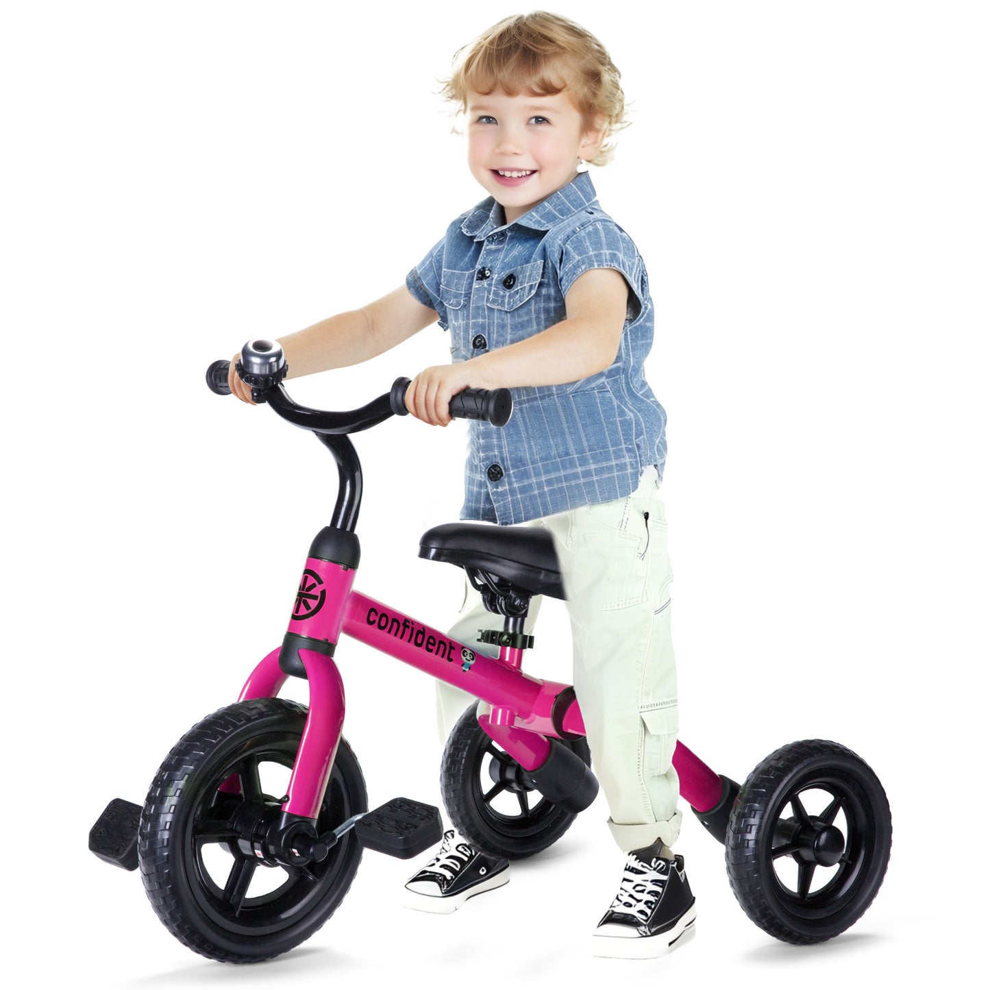 3-in-1 Kids Tricycle & Balance Bike (1-4 Years Old)
