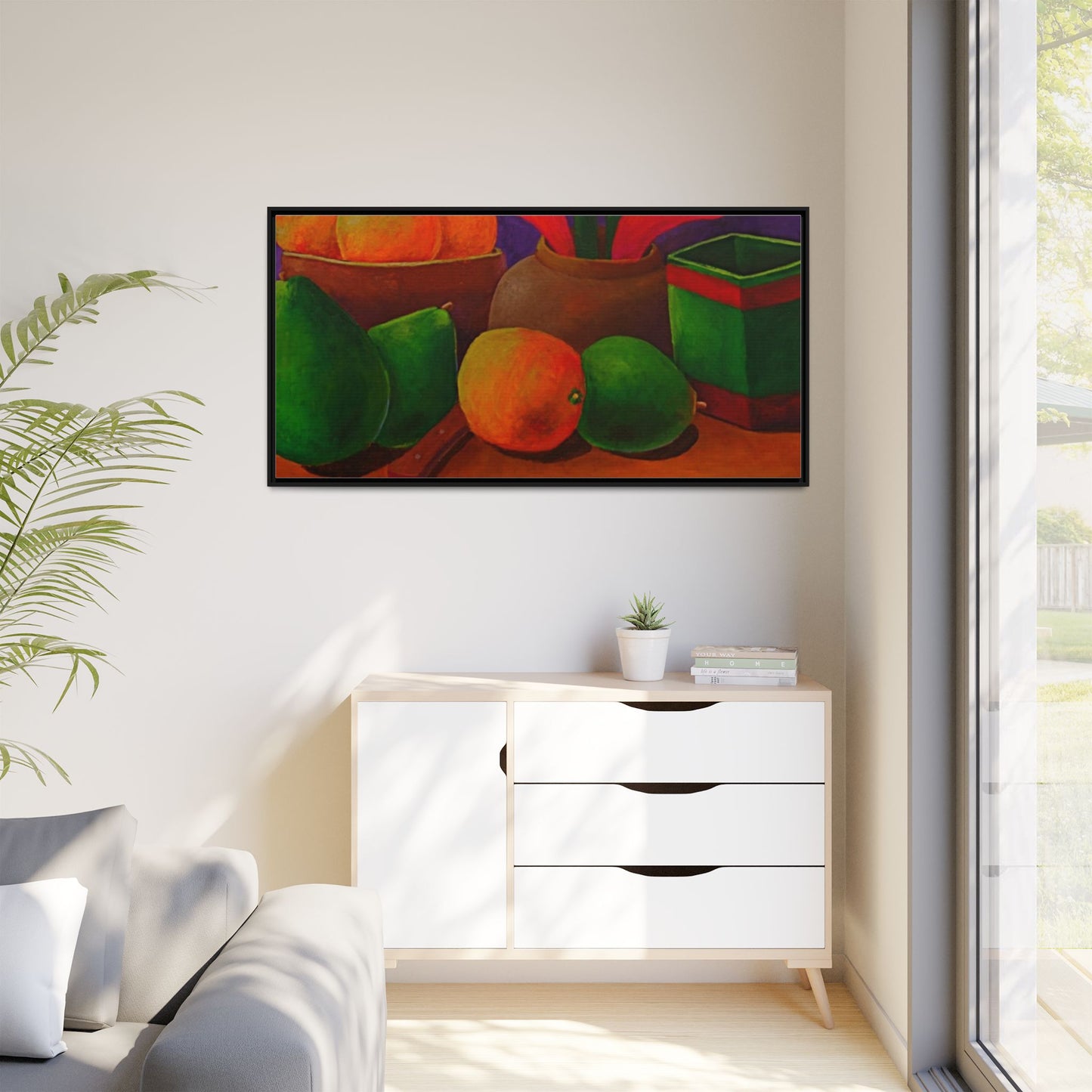 Canvas Wall Art - Tropical Fruits Design