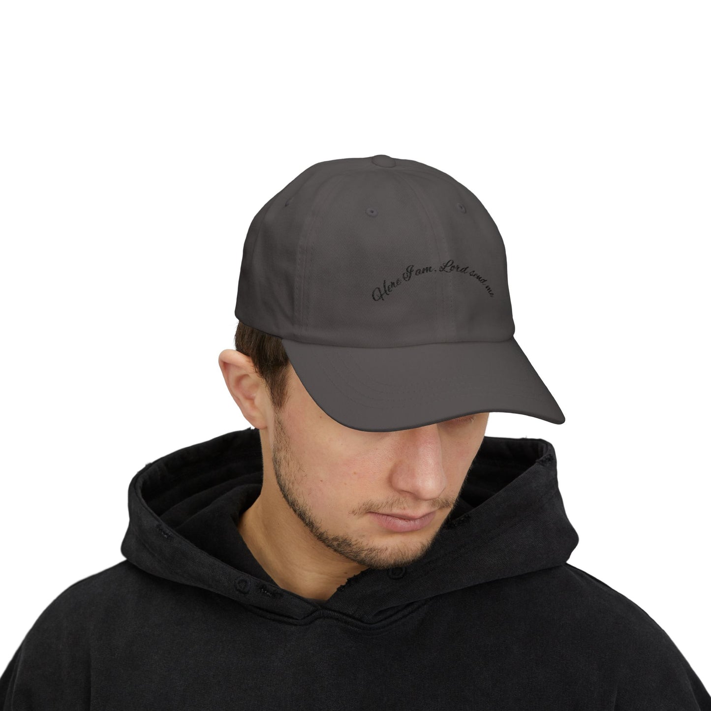 Baseball Cap - 'Here I am, Lord, send me' Christian Message