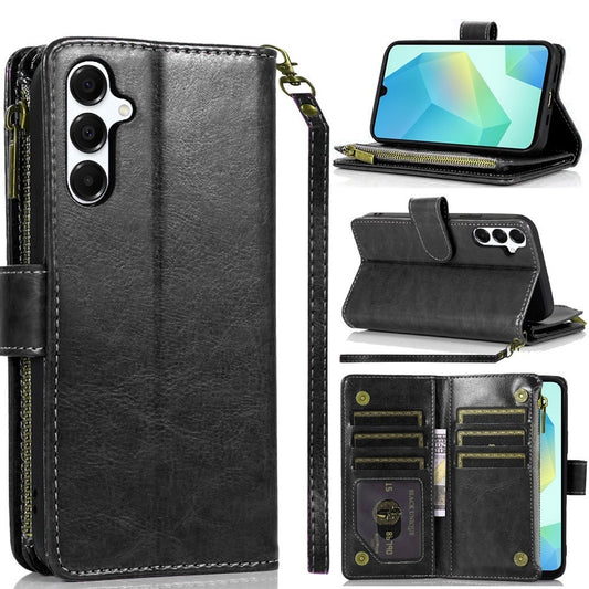 Luxury Wallet Card ID Zipper Case for Samsung Galaxy A16 5G