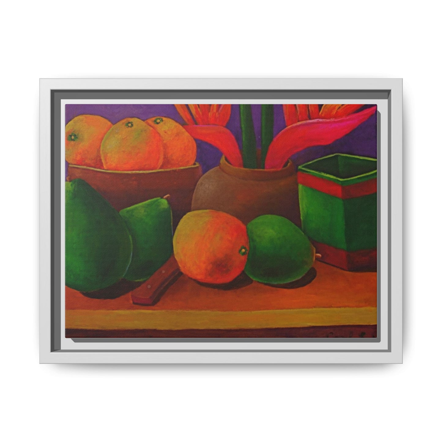 Canvas Wall Art - Tropical Fruits Design