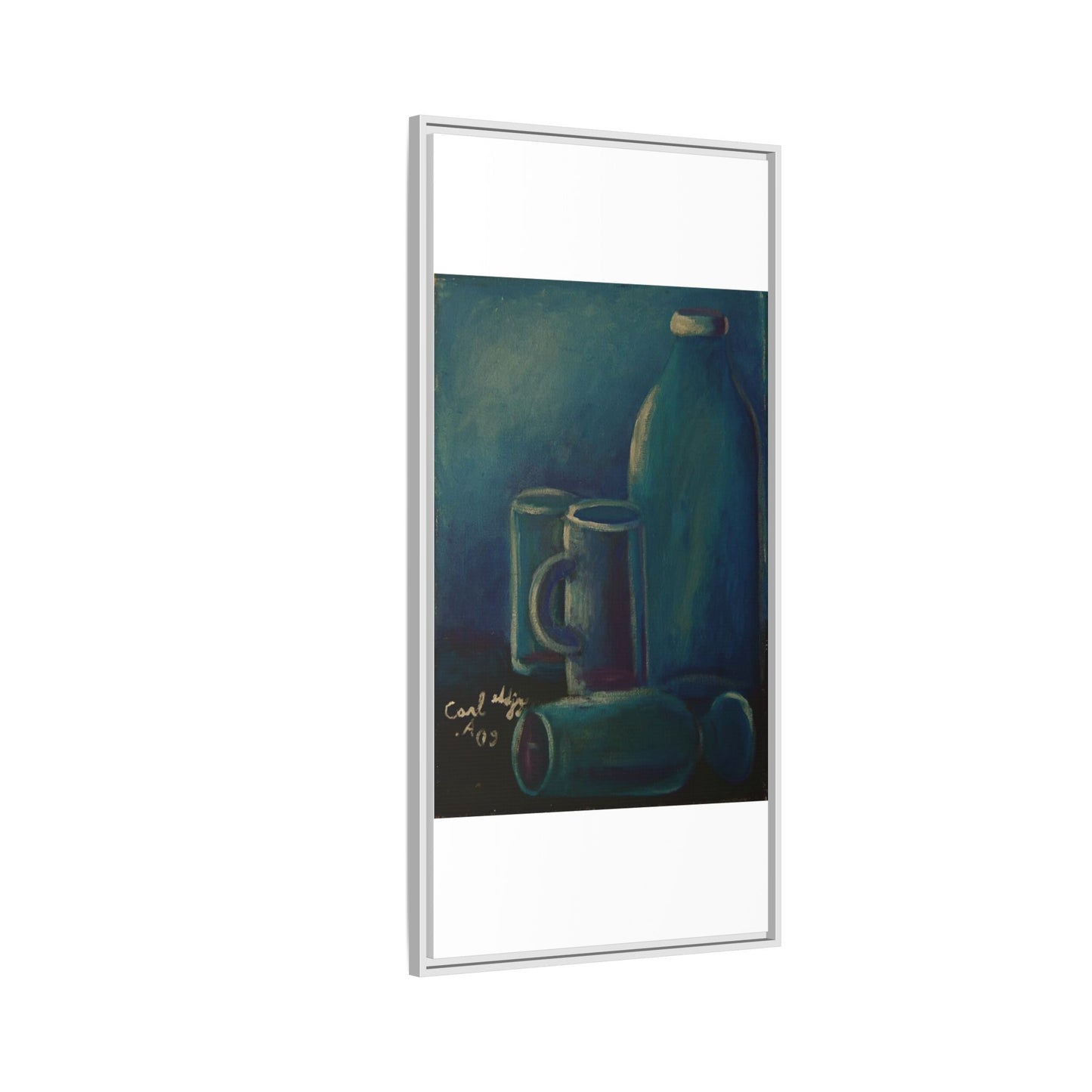 Canvas Wall Art Bottle and Glass